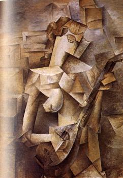 Pablo Picasso : girl with a mandolin